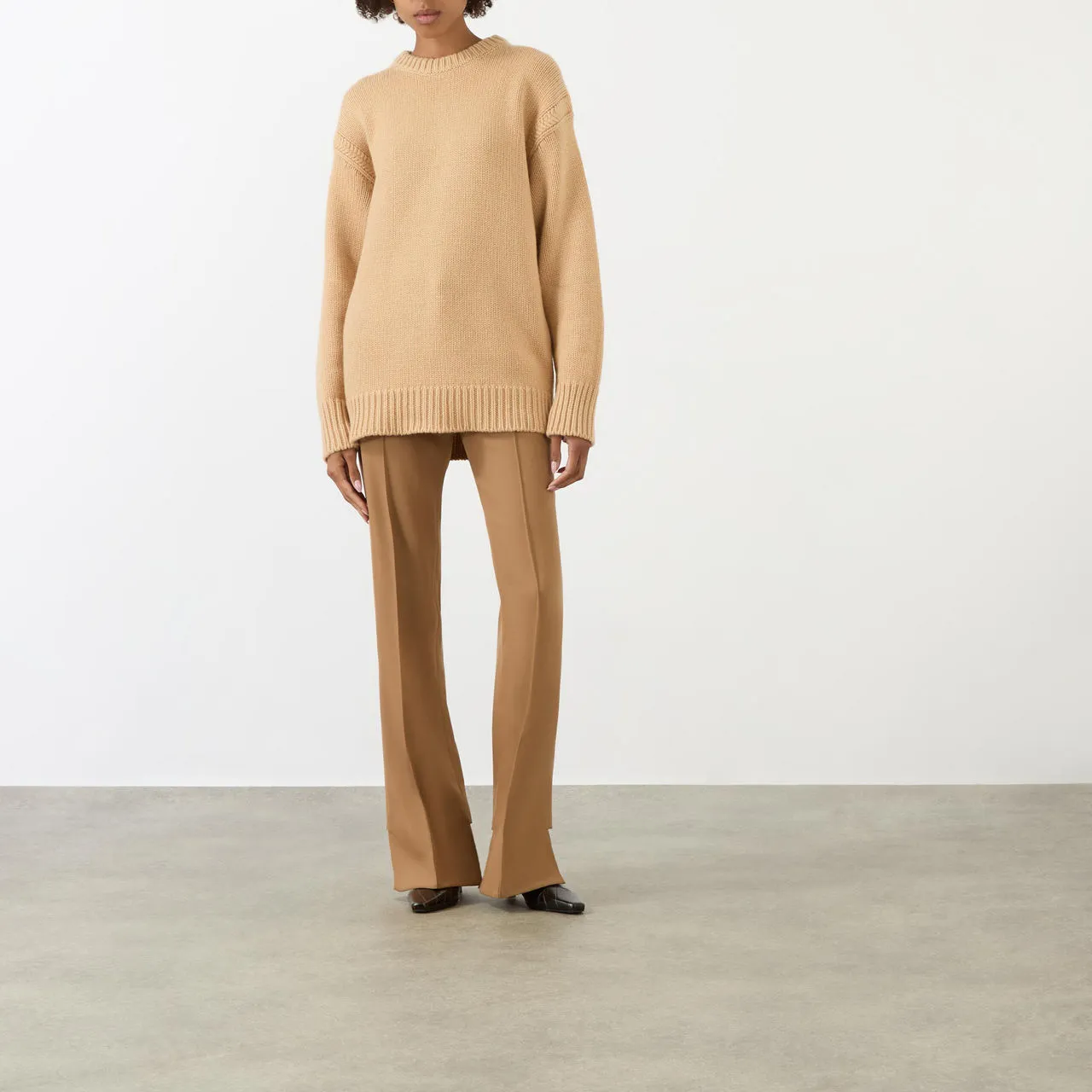 Nude Logo Knit Sweater by CHLOÉ