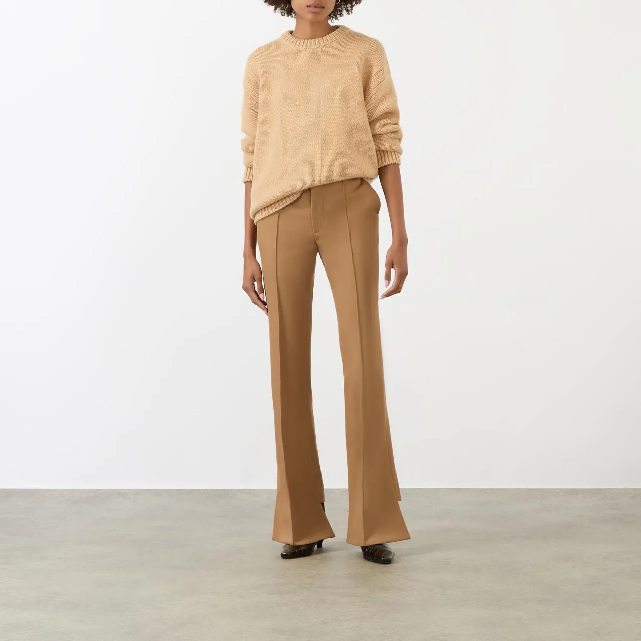 Nude Logo Knit Sweater by CHLOÉ