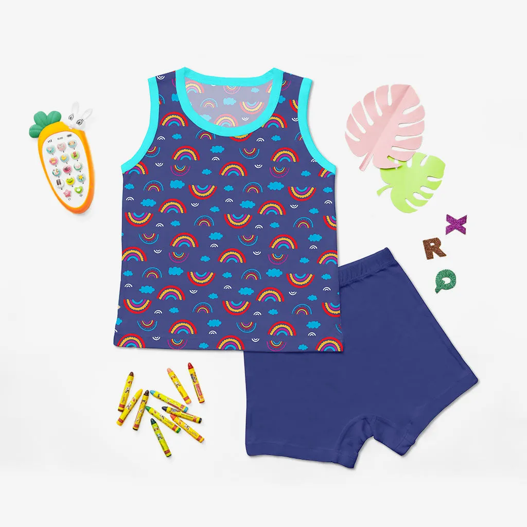 Top and Shorts Set with Size Options and New Print Design