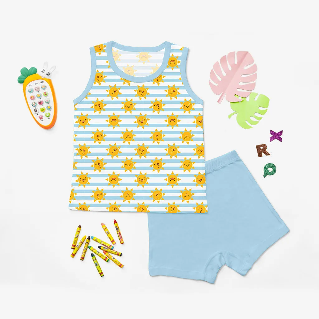 Top and Shorts Set with Size Options and New Print Design