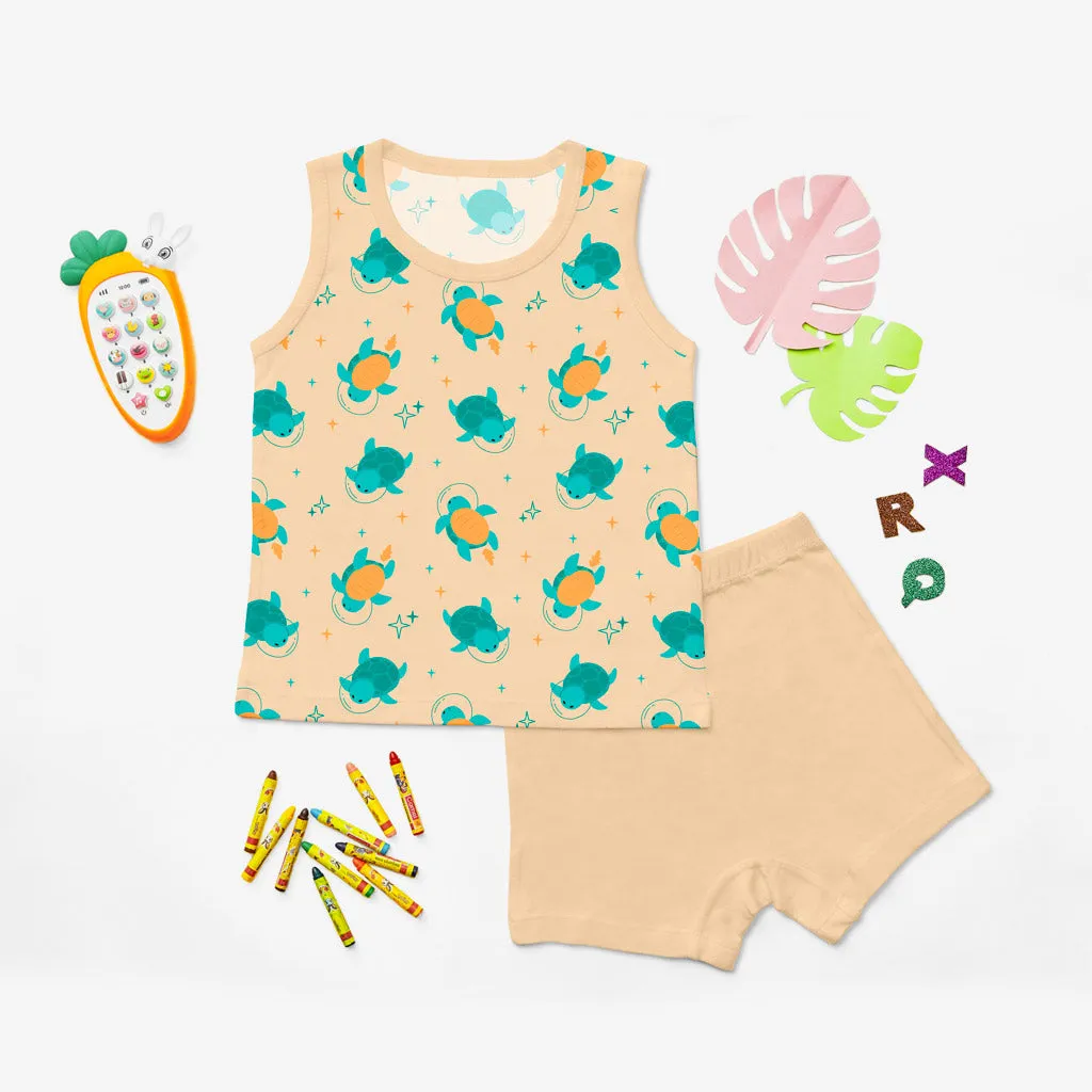 Top and Shorts Set with Size Options and New Print Design