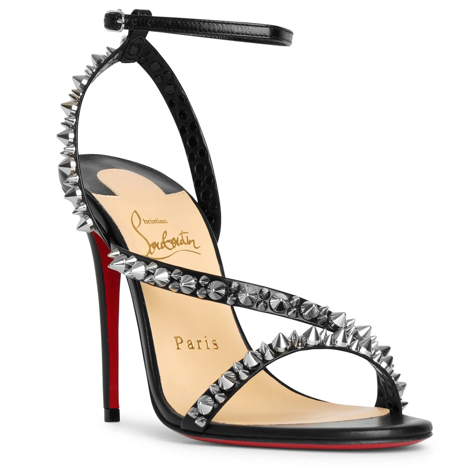 Christian Louboutin Mafaldina spikes 100 black sandals