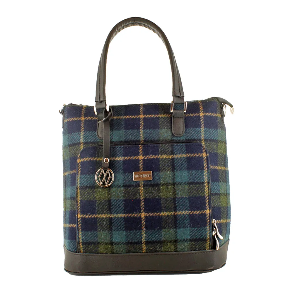 Ciara Bag Made with Authentic Irish Tweed and Leather