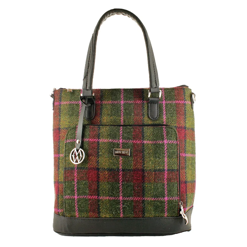 Ciara Bag Made with Authentic Irish Tweed and Leather