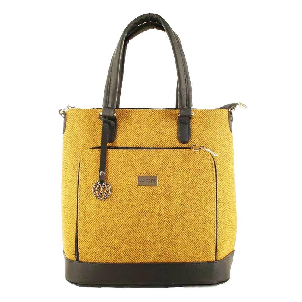 Ciara Bag Made with Authentic Irish Tweed and Leather