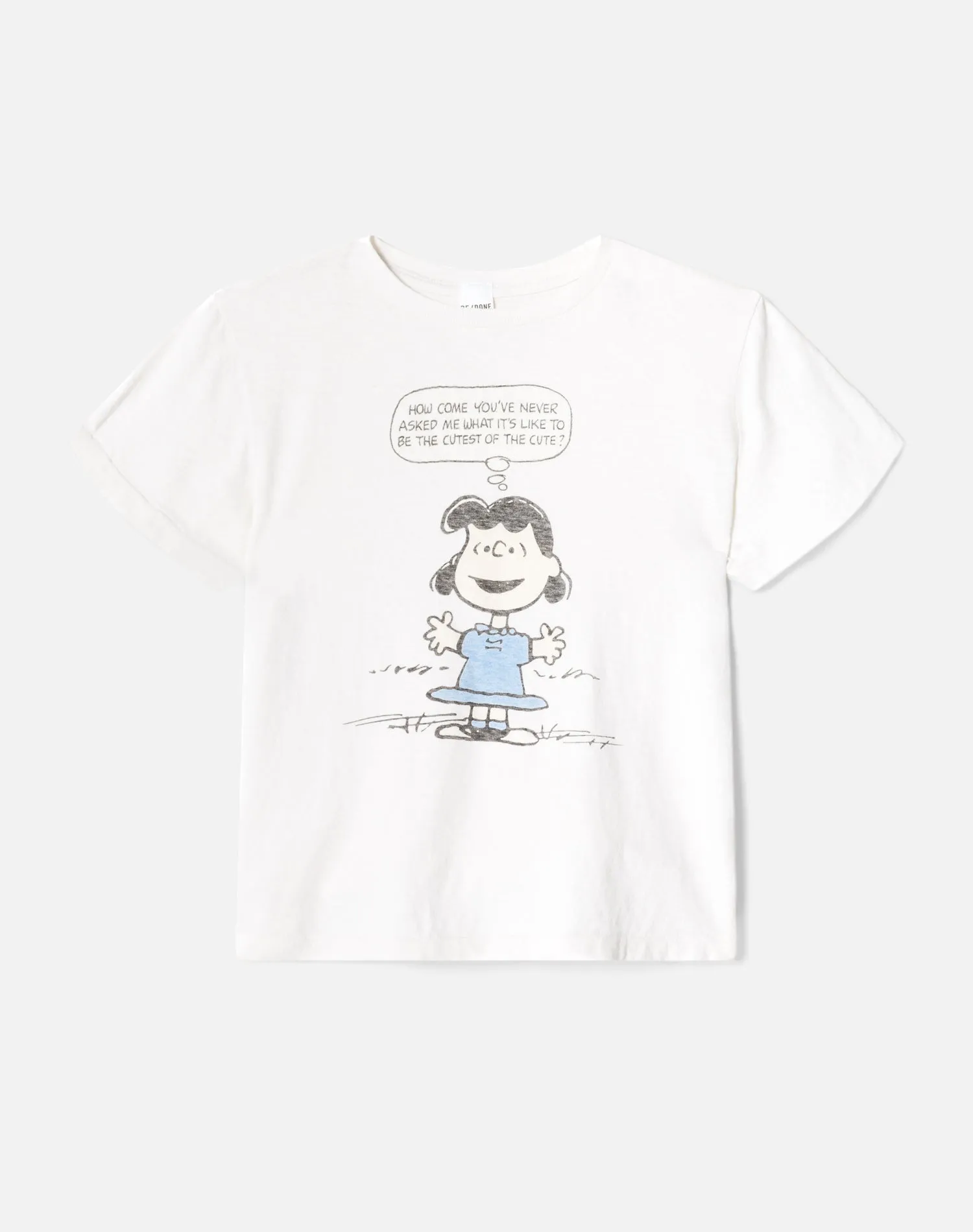 Classic White Vintage Tee - Lucy Cute