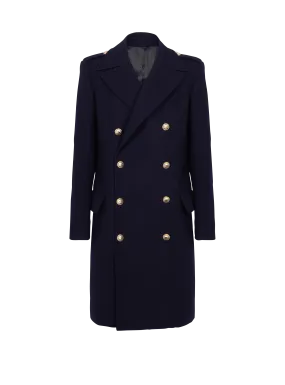 Wool Coat in Felted Double-Faced Wool