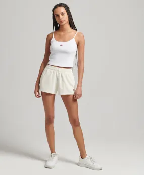 Code S Velour Shorts Off White