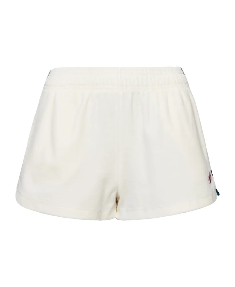 Code S Velour Shorts Off White