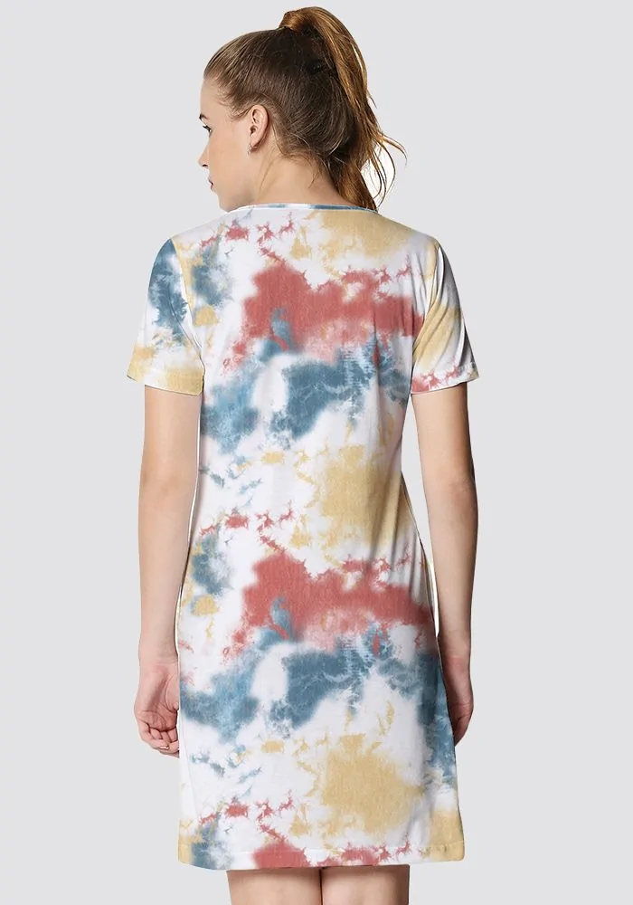 Colorful Cloud T-shirt Dress