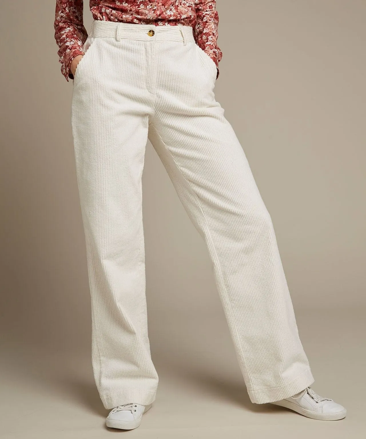 Wide Leg Cord Trousers