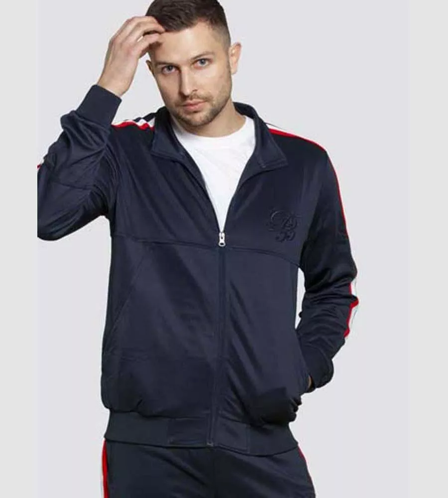 D555 Men's Zip Up Jacket With Taping Detail (BROOKES Collection)