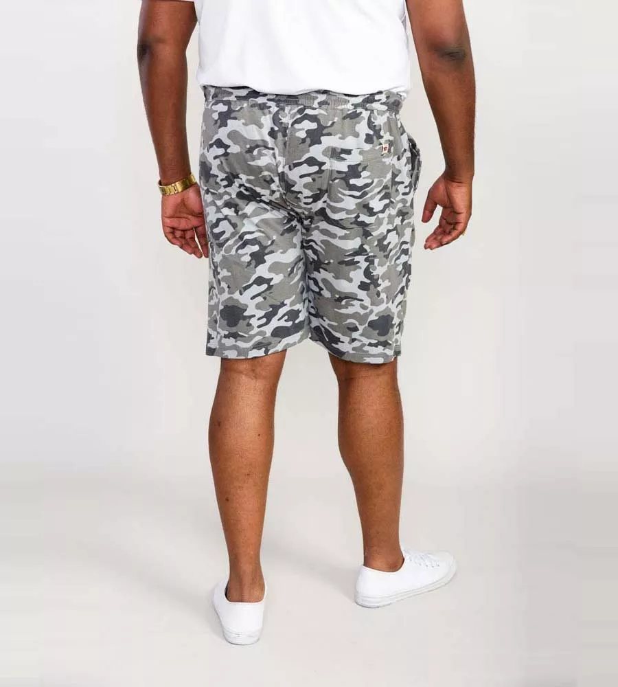 Big Men's Jersey Camouflage Shorts With Elasticated Waist (CARLTON)