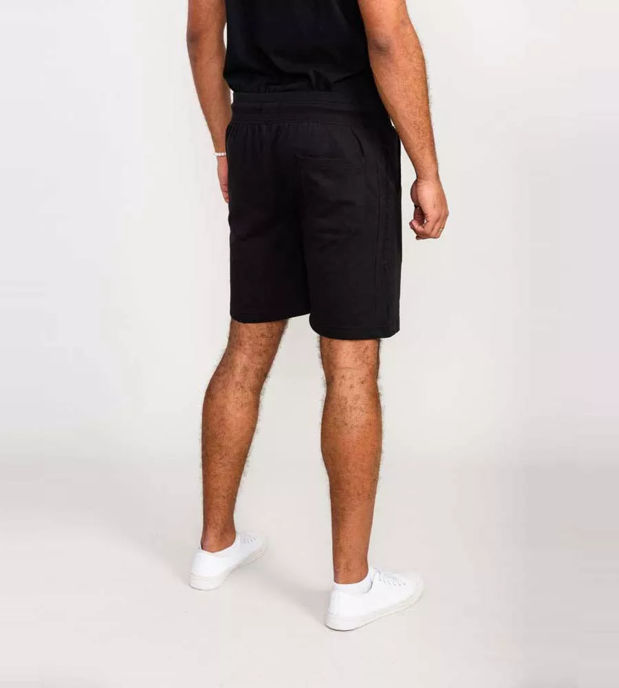 Men's Black Couture Shorts With Elasticated Waistband (HOLBROOK)