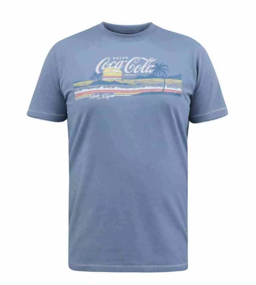 D555 Mens Coca Cola Printed T-Shirt Officially Licensed Product (NORFOLK)