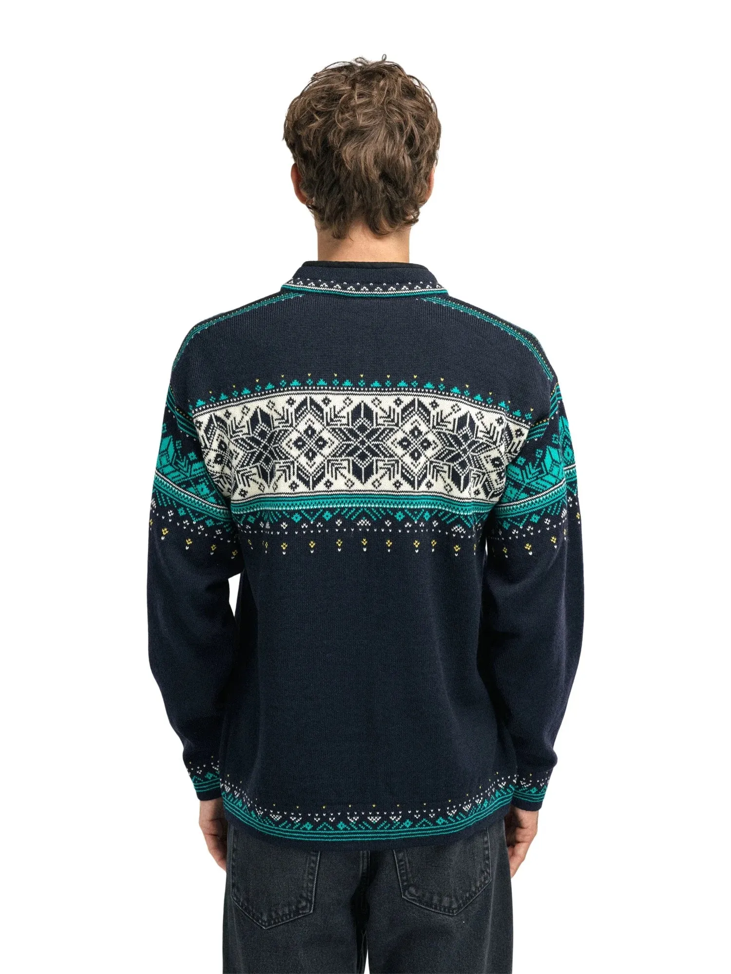 Dale of Norway Blyfjell Sweater Men's Navy Off White Peacock - Shop Now