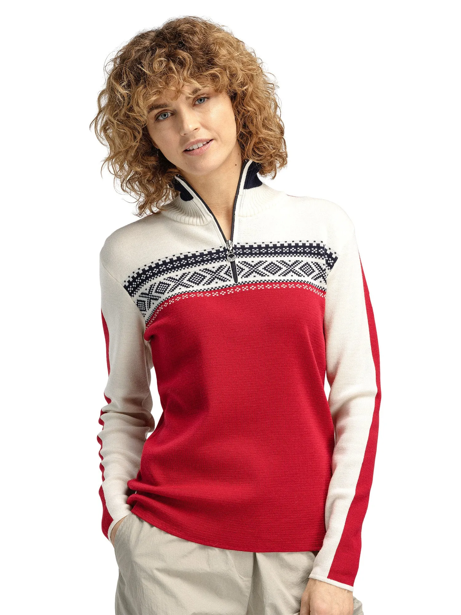 Dale of Norway Dystingen Sweater Women's | Raspberry Off White Navy