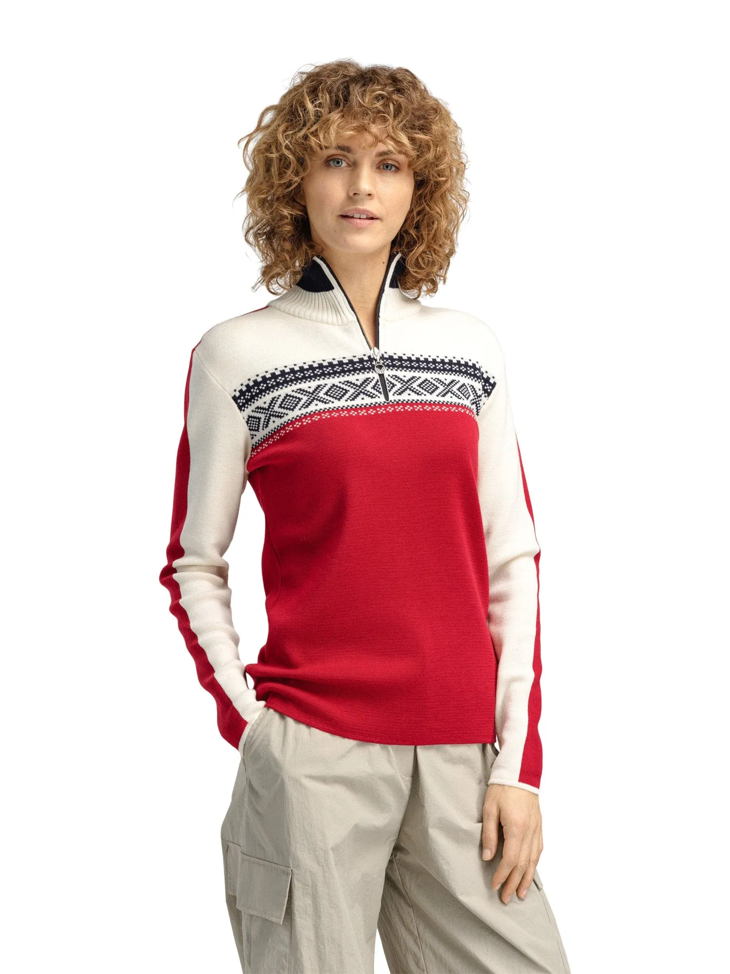 Dale of Norway Dystingen Sweater Women's | Raspberry Off White Navy