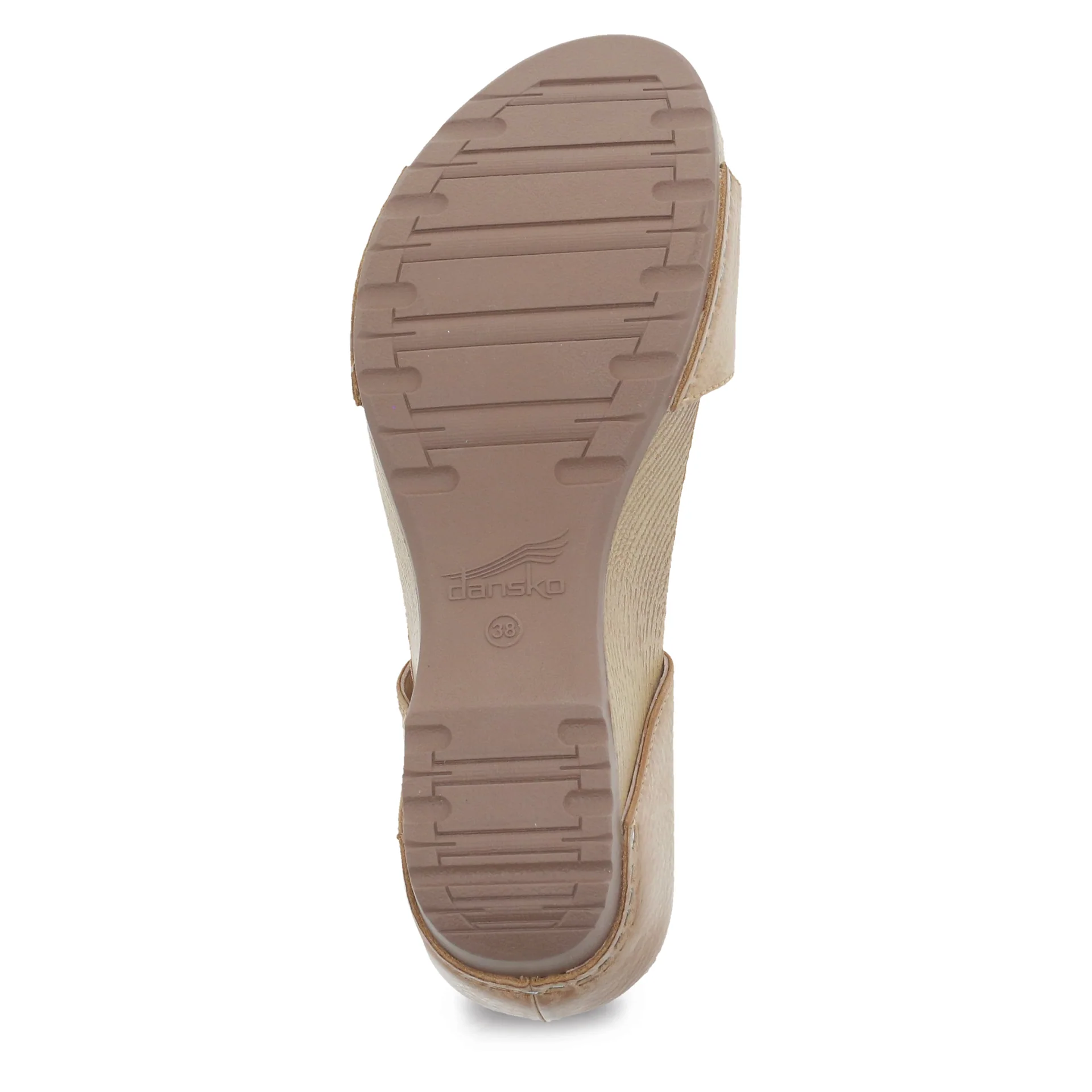 Dansko Women's Tanya Slip In Sandals in Tan Milled Burnished