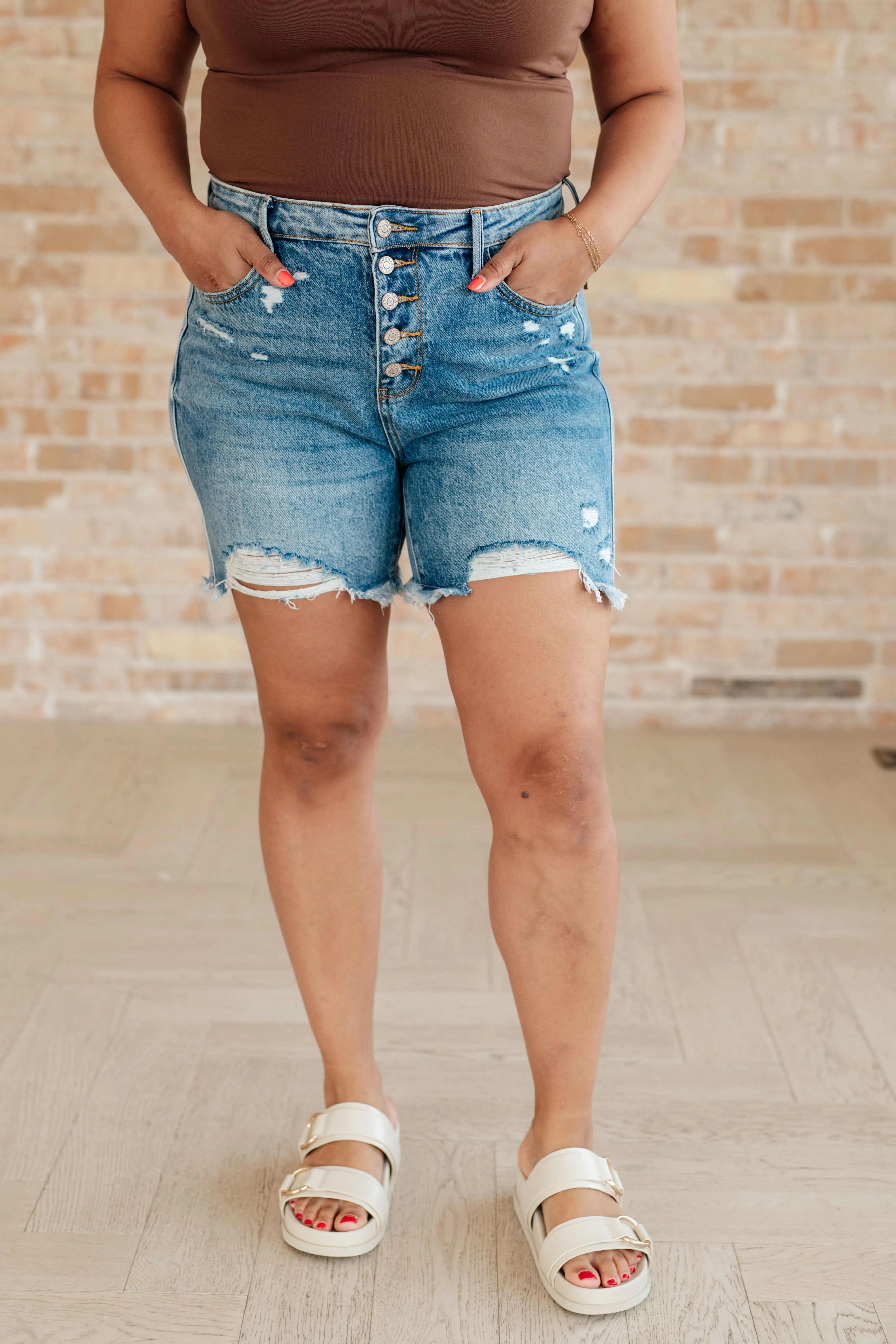 Denim Cutoff Shorts for Women - Kara Style