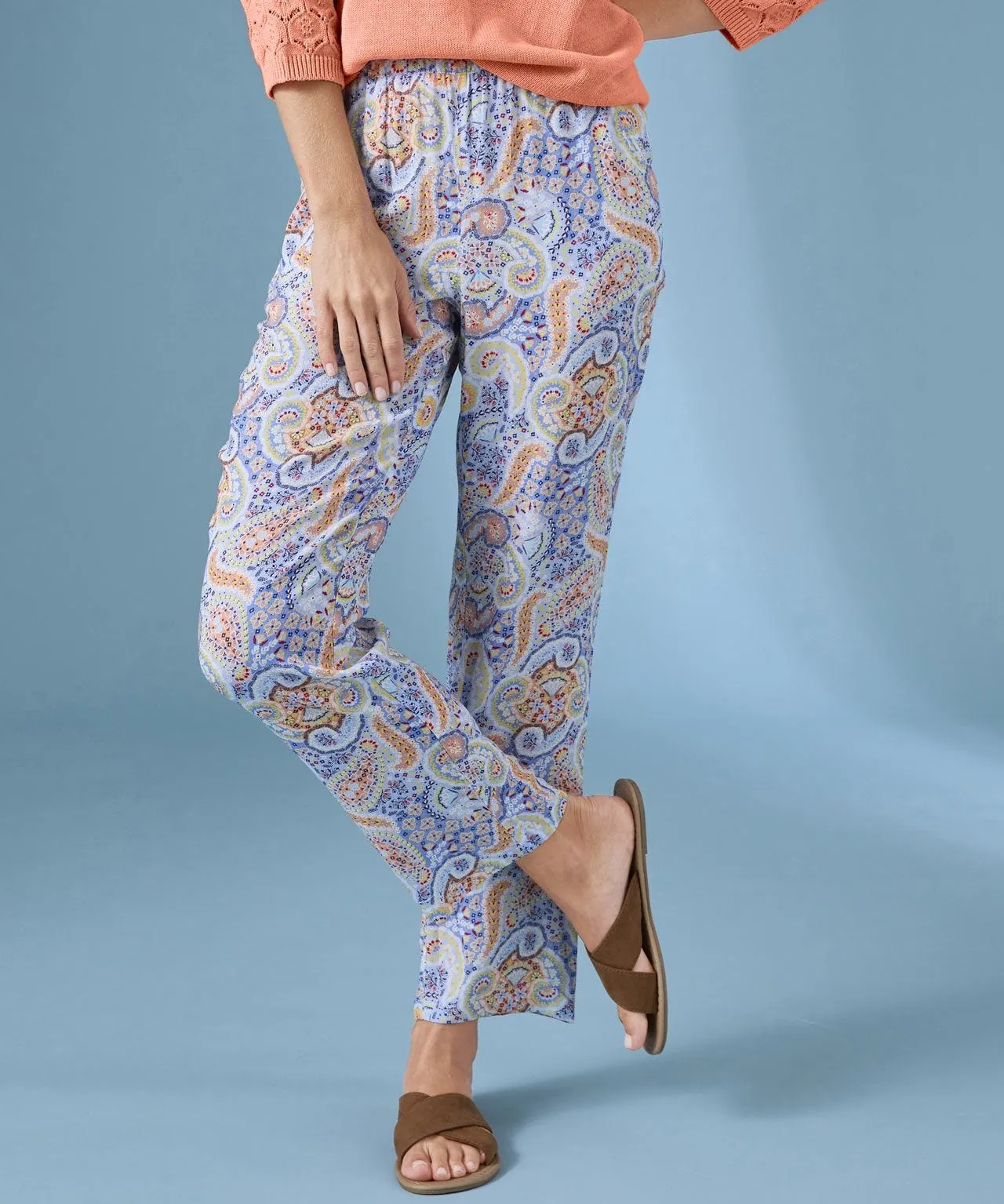 Eco-friendly Paisley Trousers