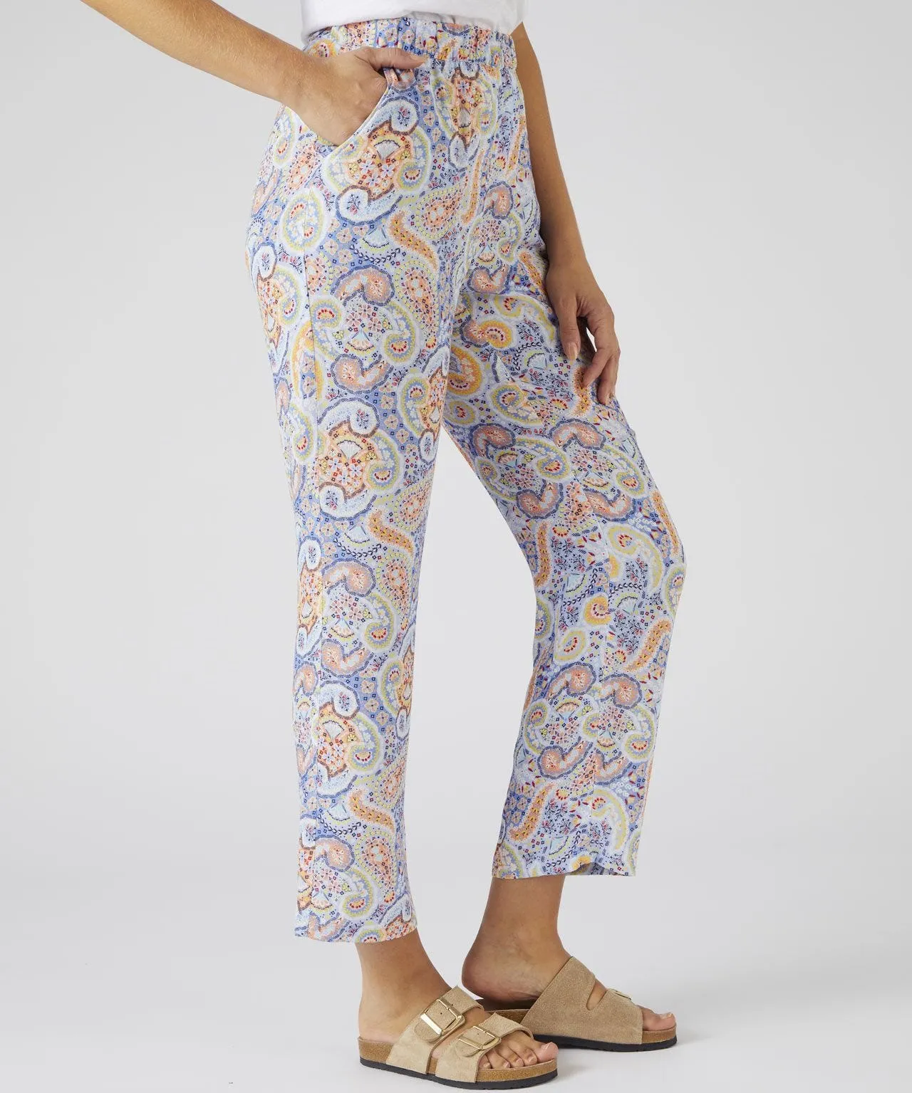 Eco-friendly Paisley Trousers