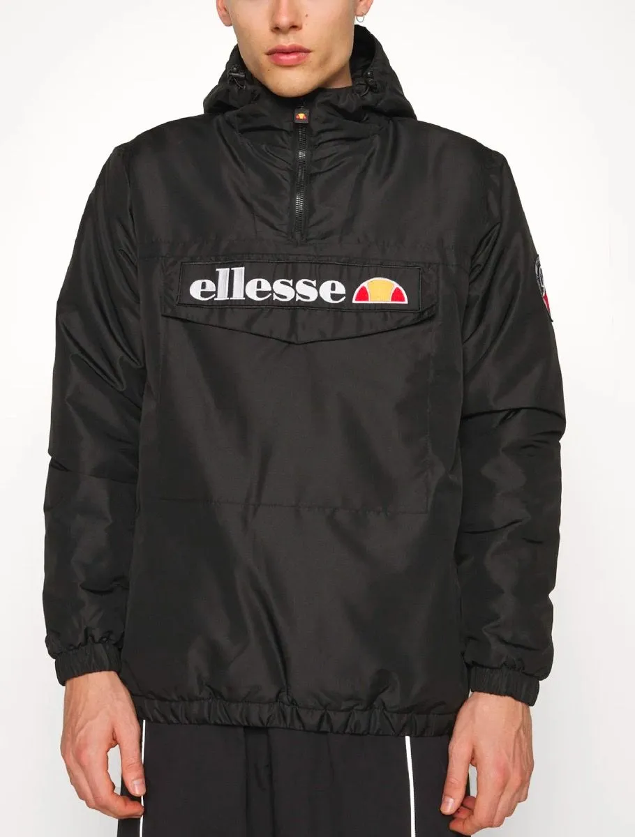 Black Ellesse Monterini Overhead Anorak Jacket