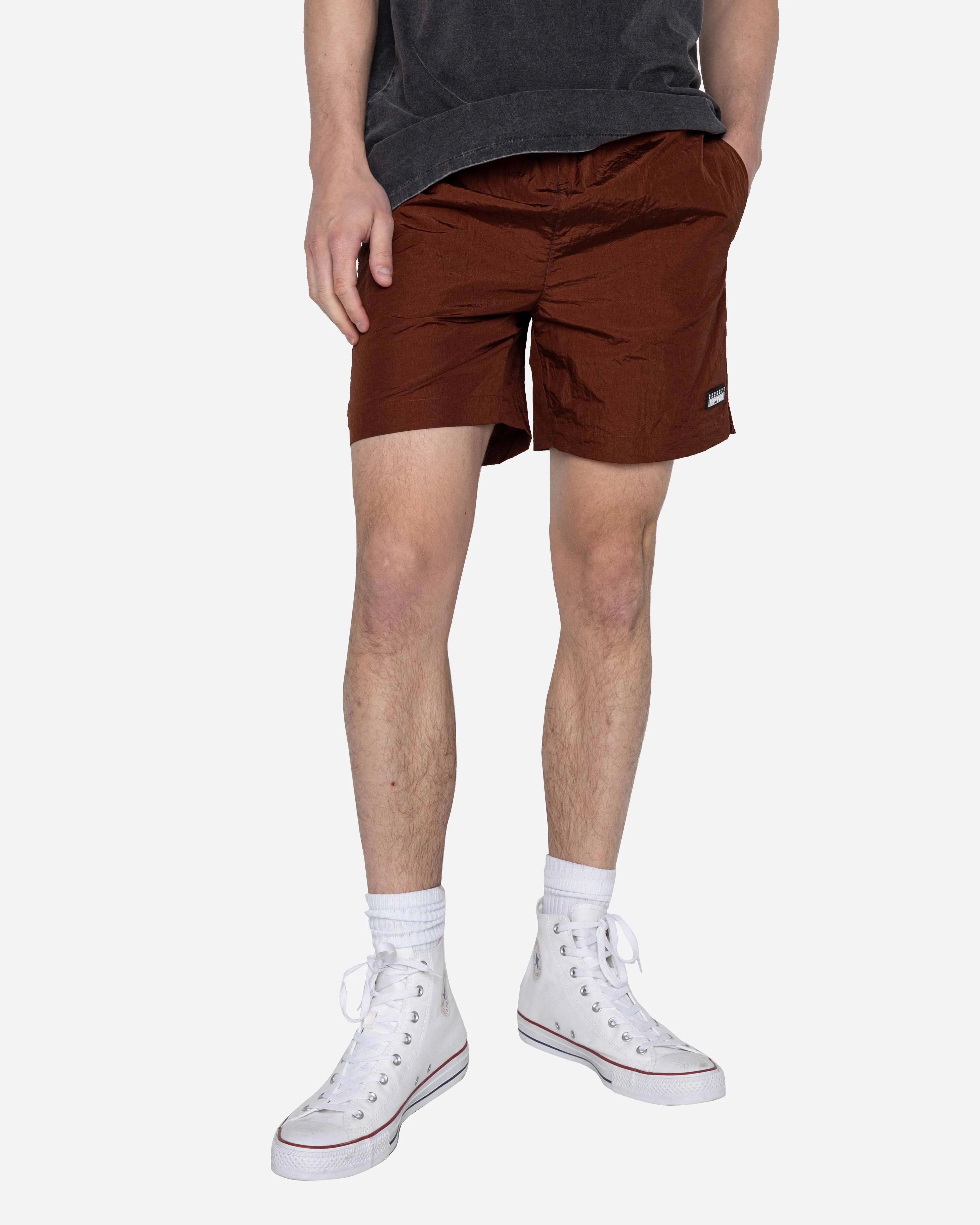 EPTM Brown Alloy Shorts