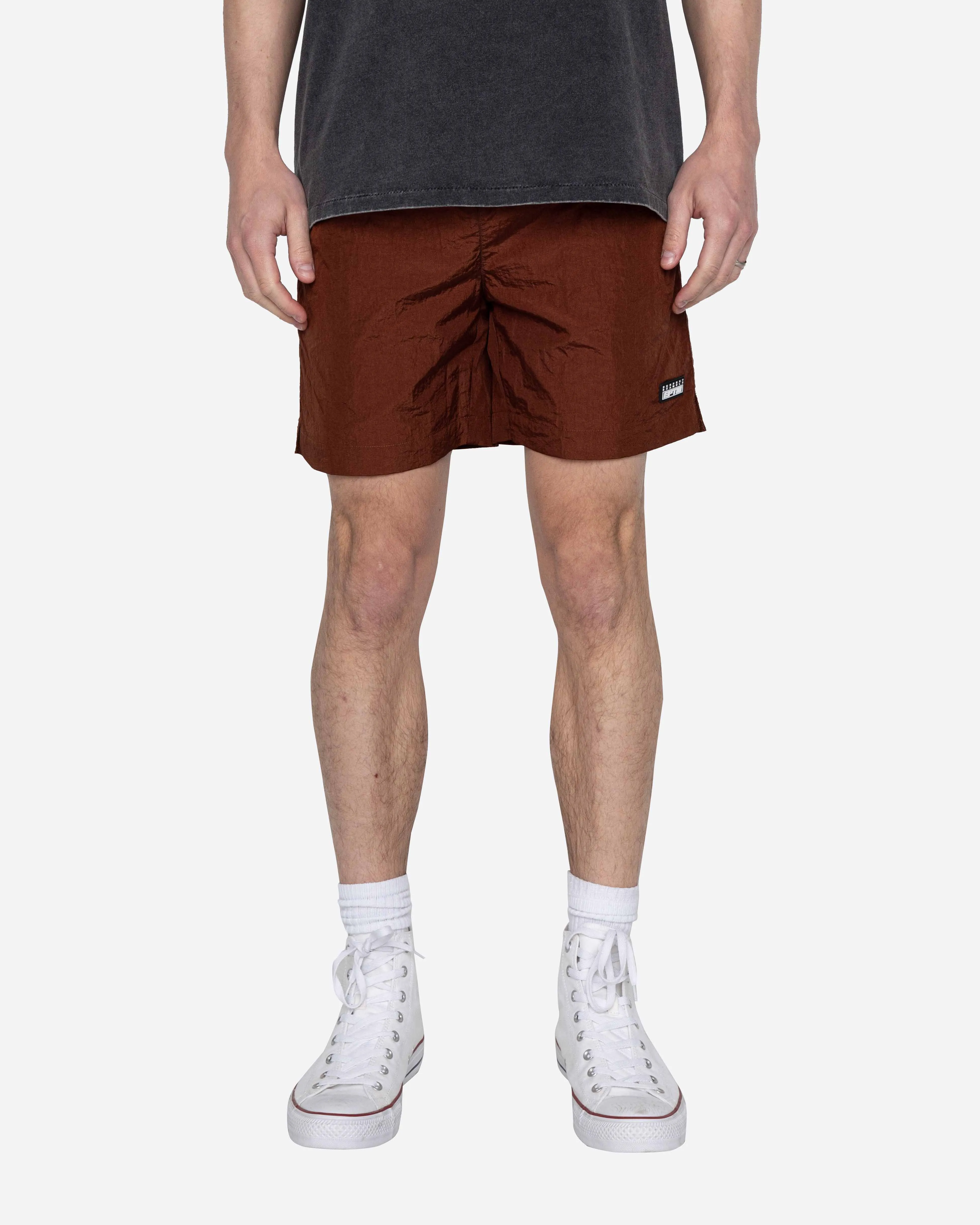 EPTM Brown Alloy Shorts