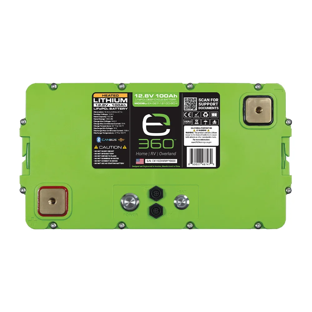 Expion360 12V 100Ah Group 27 SmartTalk and VHC e360 LiFePO4 Battery