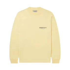 Fear of God ESSENTIALS Long Sleeve Tee with Appliquéd Logo Print