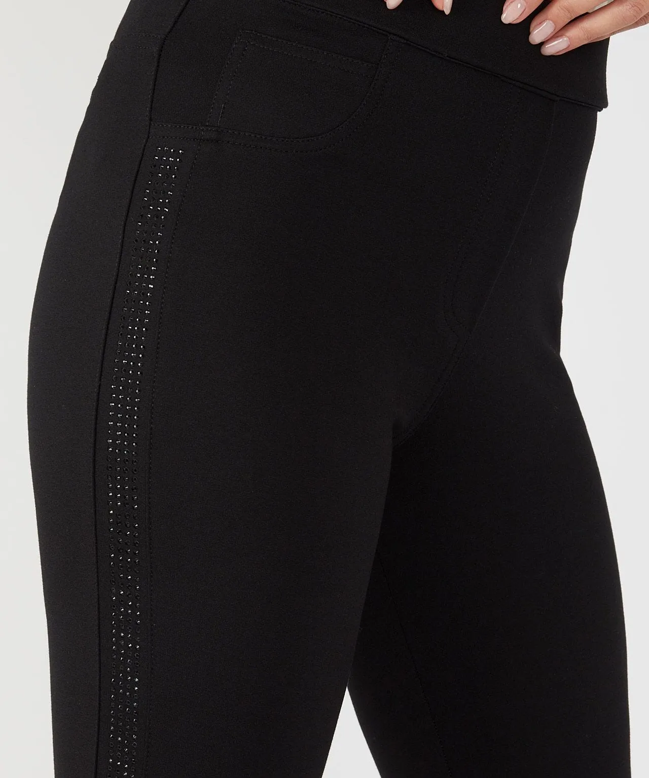 Ponte Leggings with Sparkle Detail by First Avenue