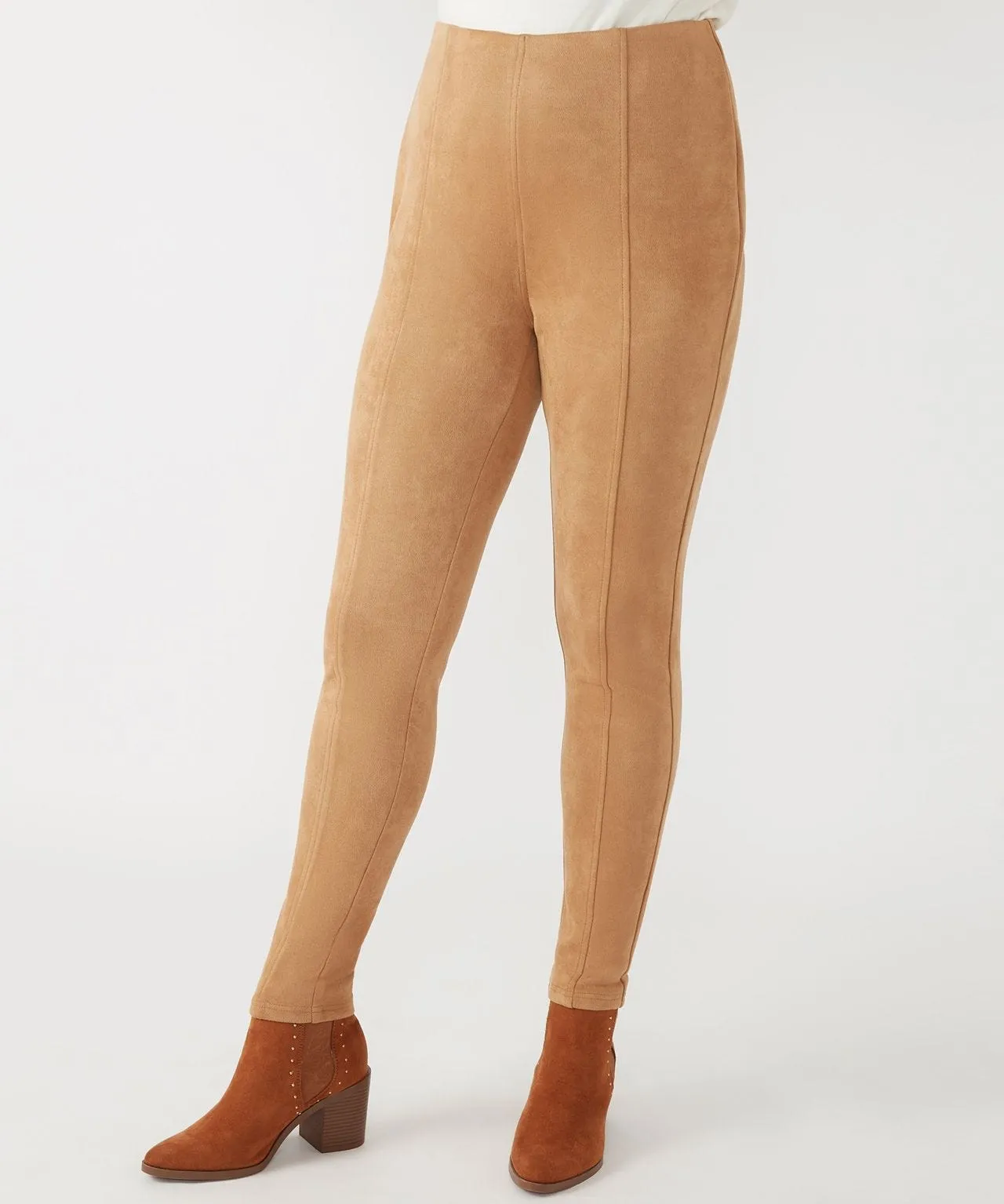 First Avenue Tummy Control Suede Leggings