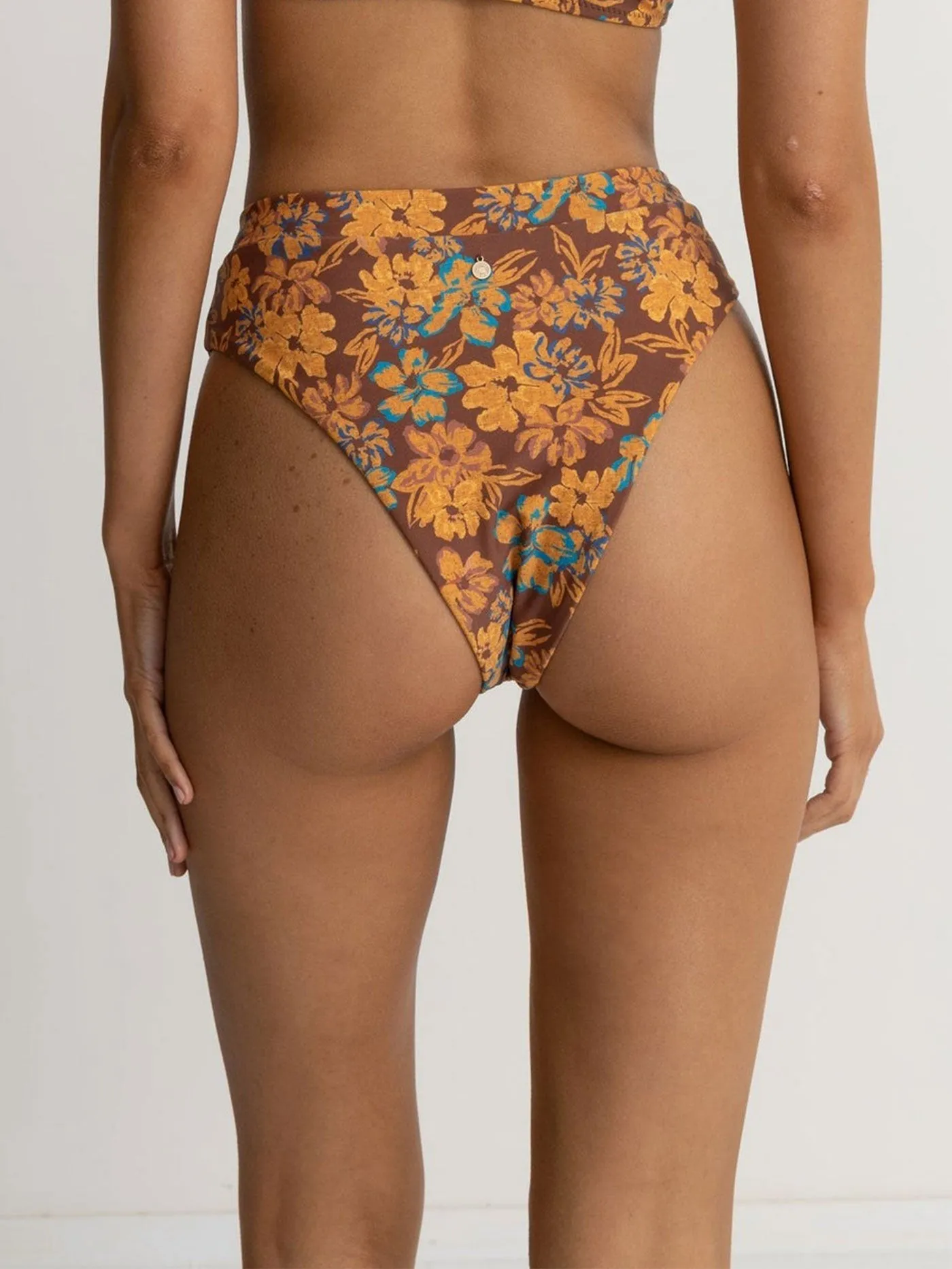 Floral Oasis High-Waist Bikini Bottom