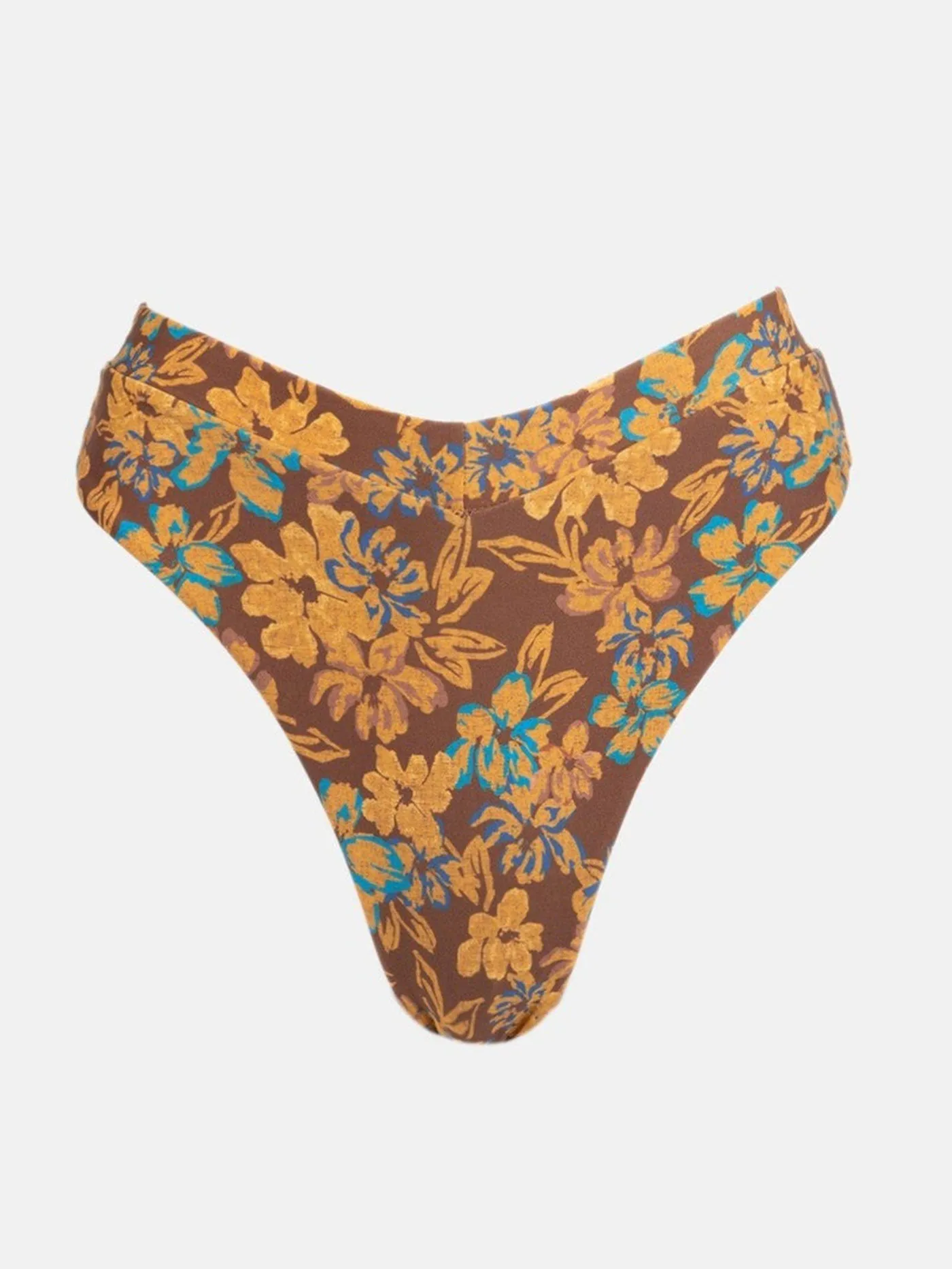 Floral Oasis High-Waist Bikini Bottom