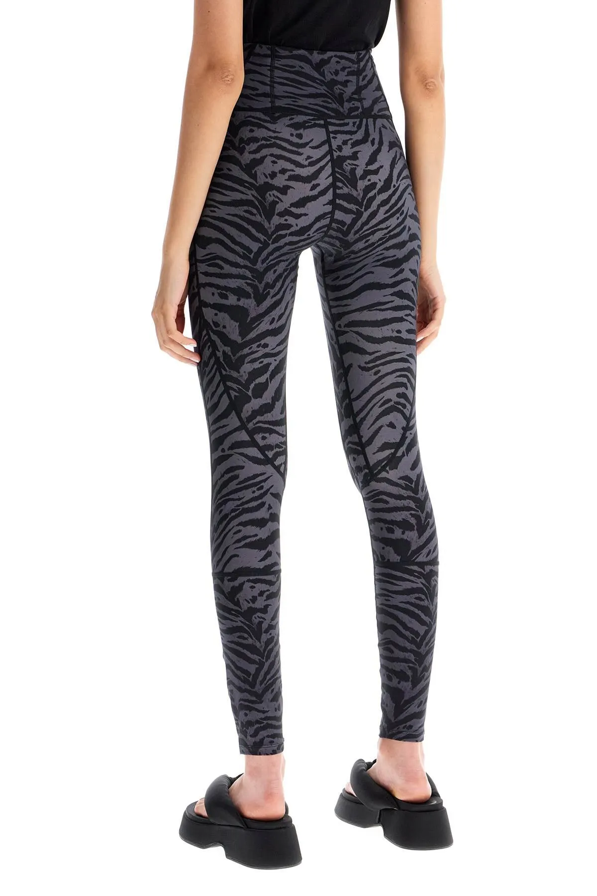 Ganni animal print athletic leggings