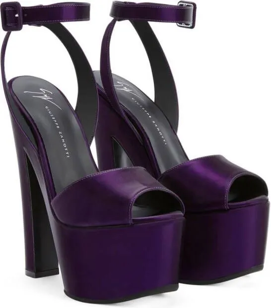 Giuseppe Zanotti Tarifa 170mm Platform Sandals in Purple