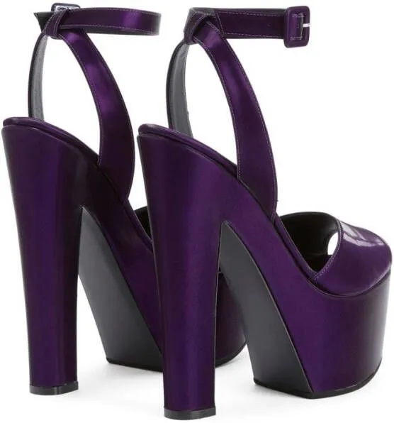 Giuseppe Zanotti Tarifa 170mm Platform Sandals in Purple