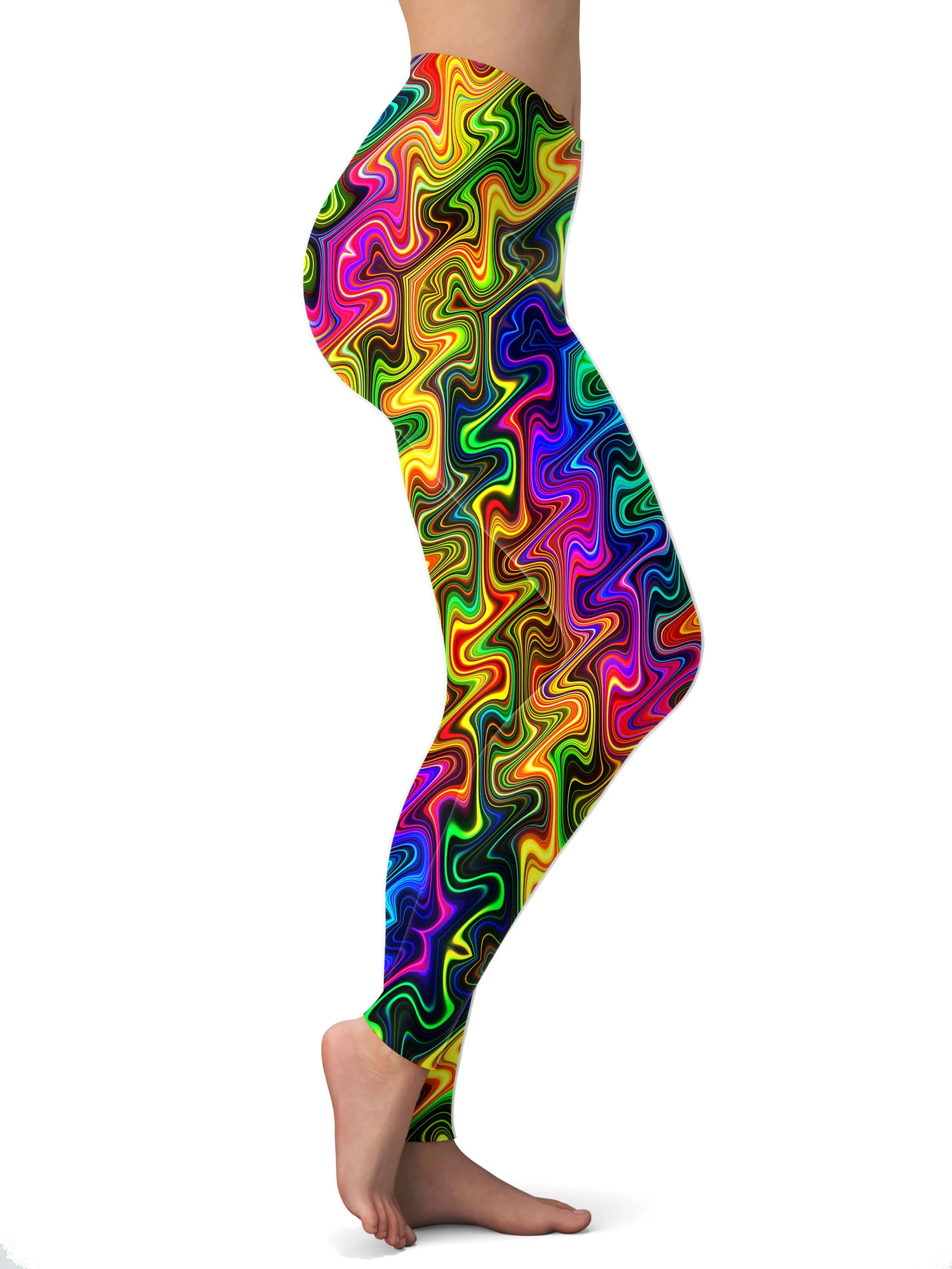 Glow-in-the-dark Zigzag Leggings