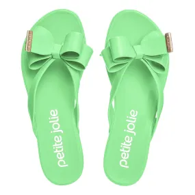 Green Bow Sandals