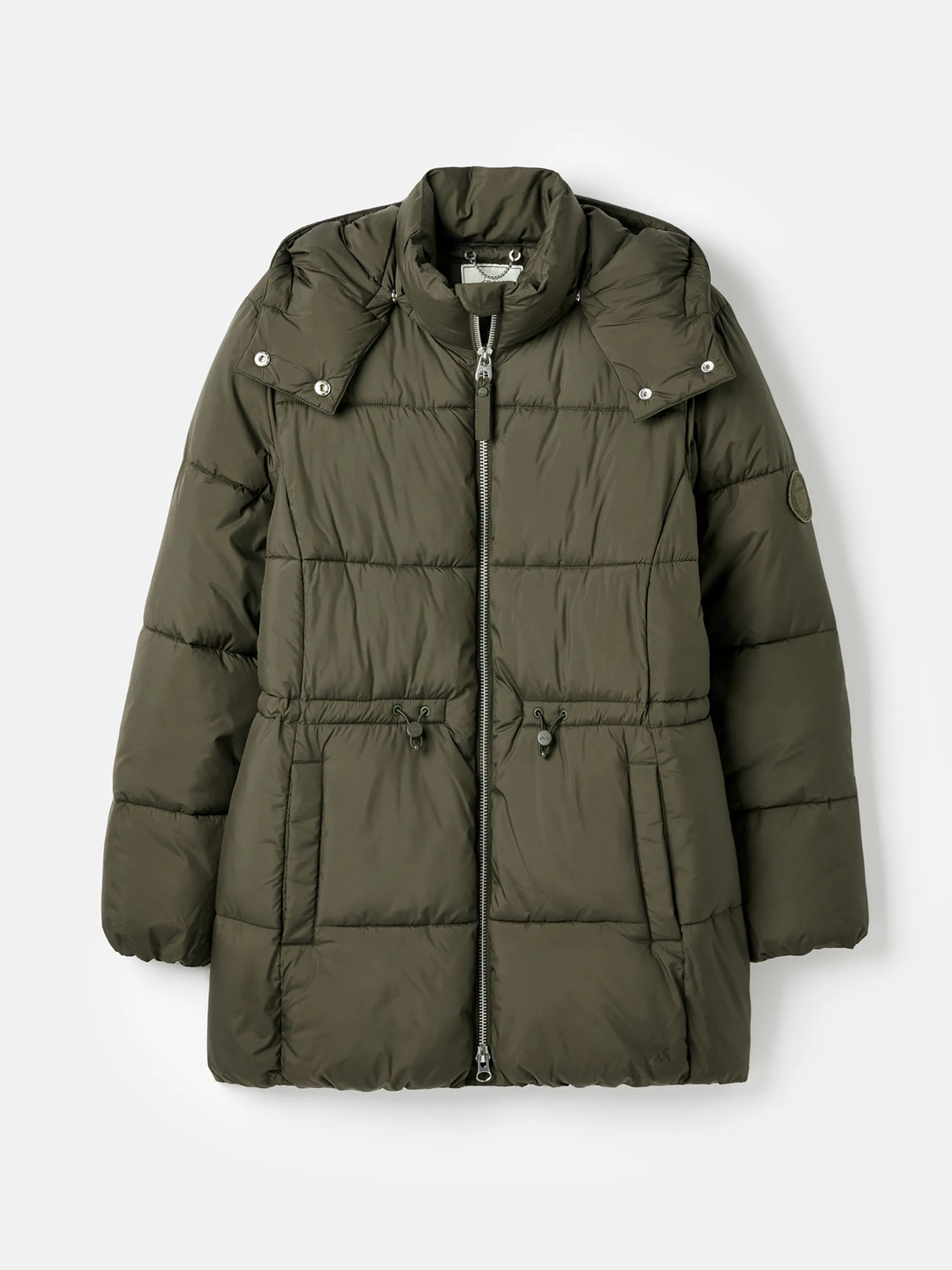 Green Puffer Jacket - Water Resistant - Dark Tone