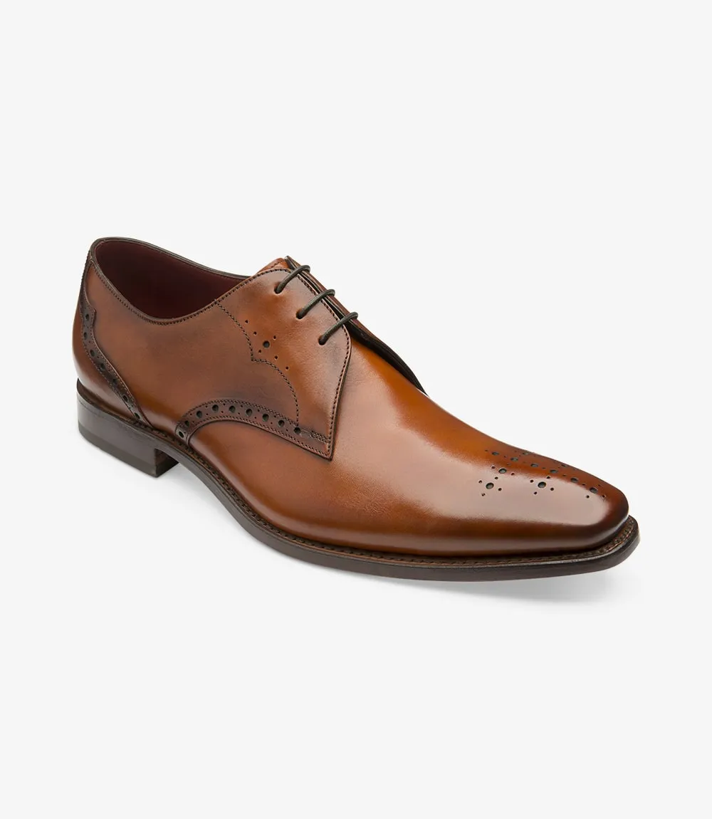 Hannibal Derby Brogue shoe - Chestnut Calf Loake