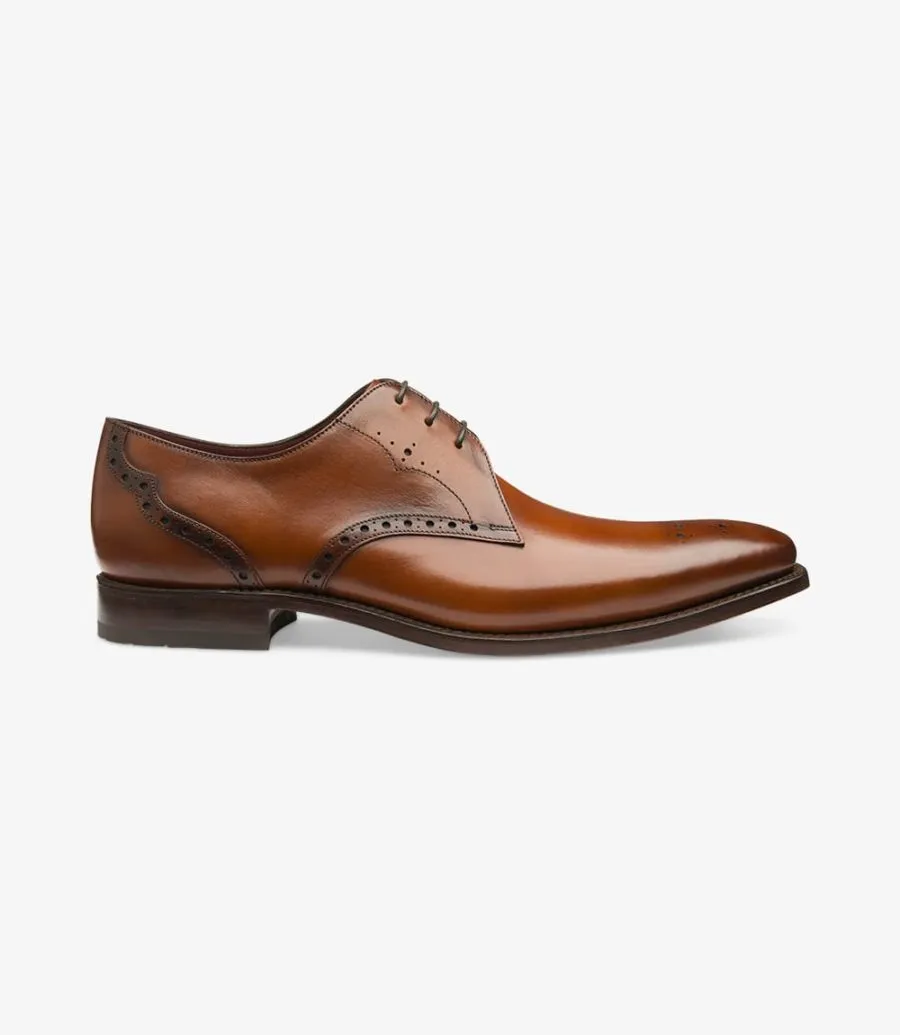 Hannibal Derby Brogue shoe - Chestnut Calf Loake