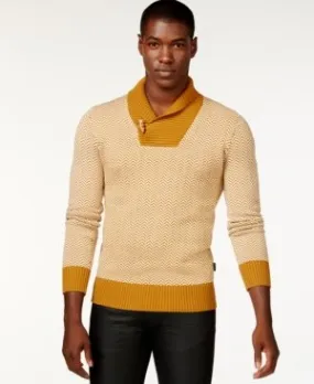 Herringbone Shawl-Collar Sweater by Sean John