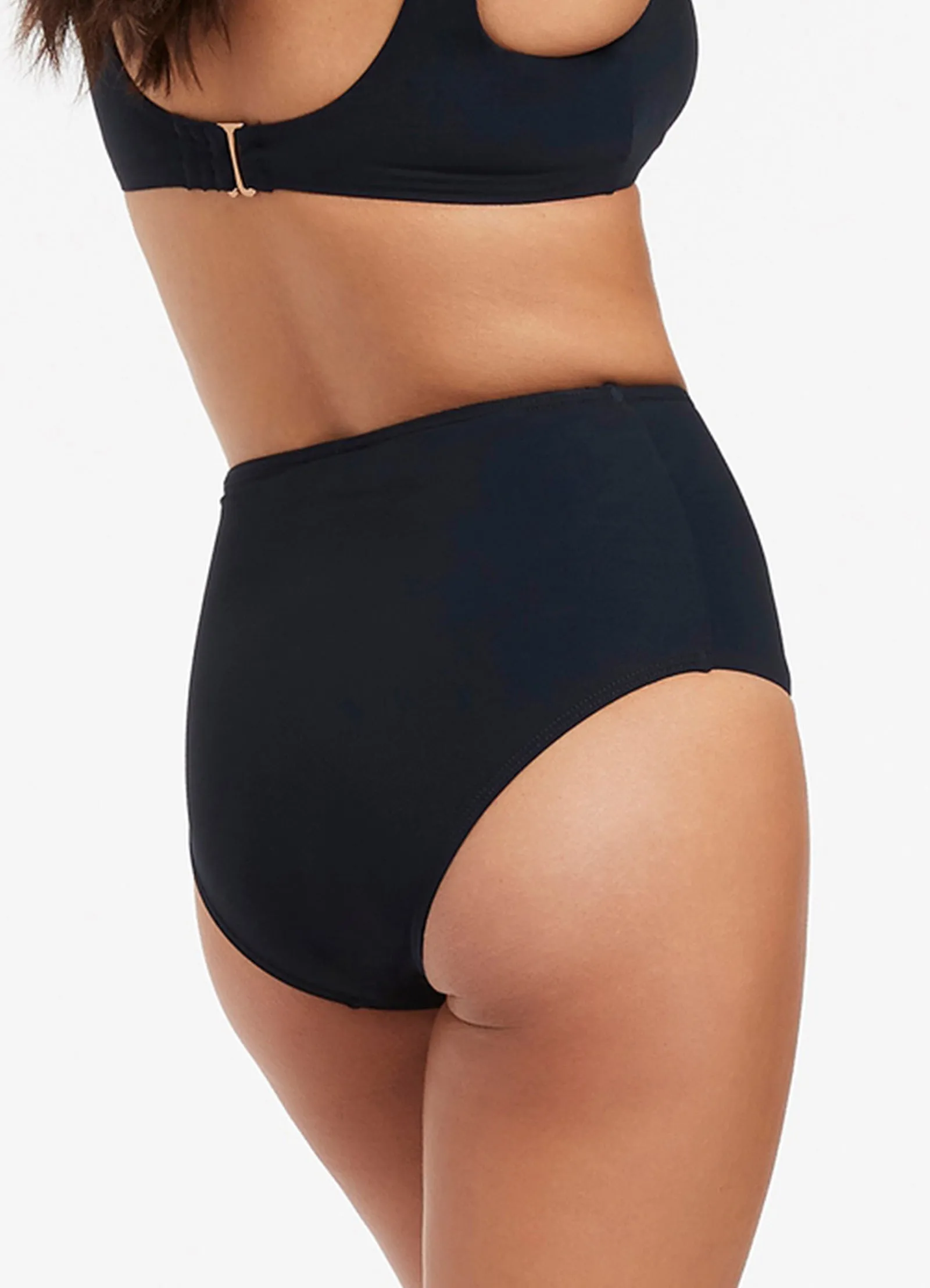 High Waisted Navy Bikini Bottom