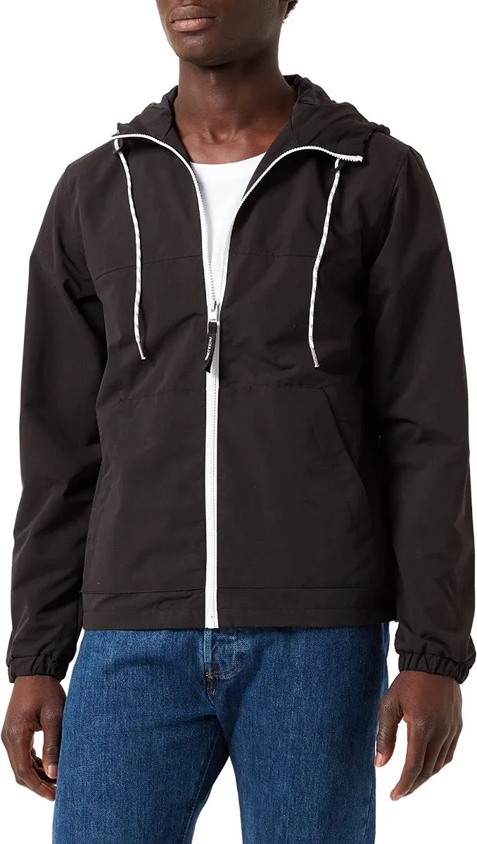 Jack and Jones Hooded Luke Casual Jacket in Black