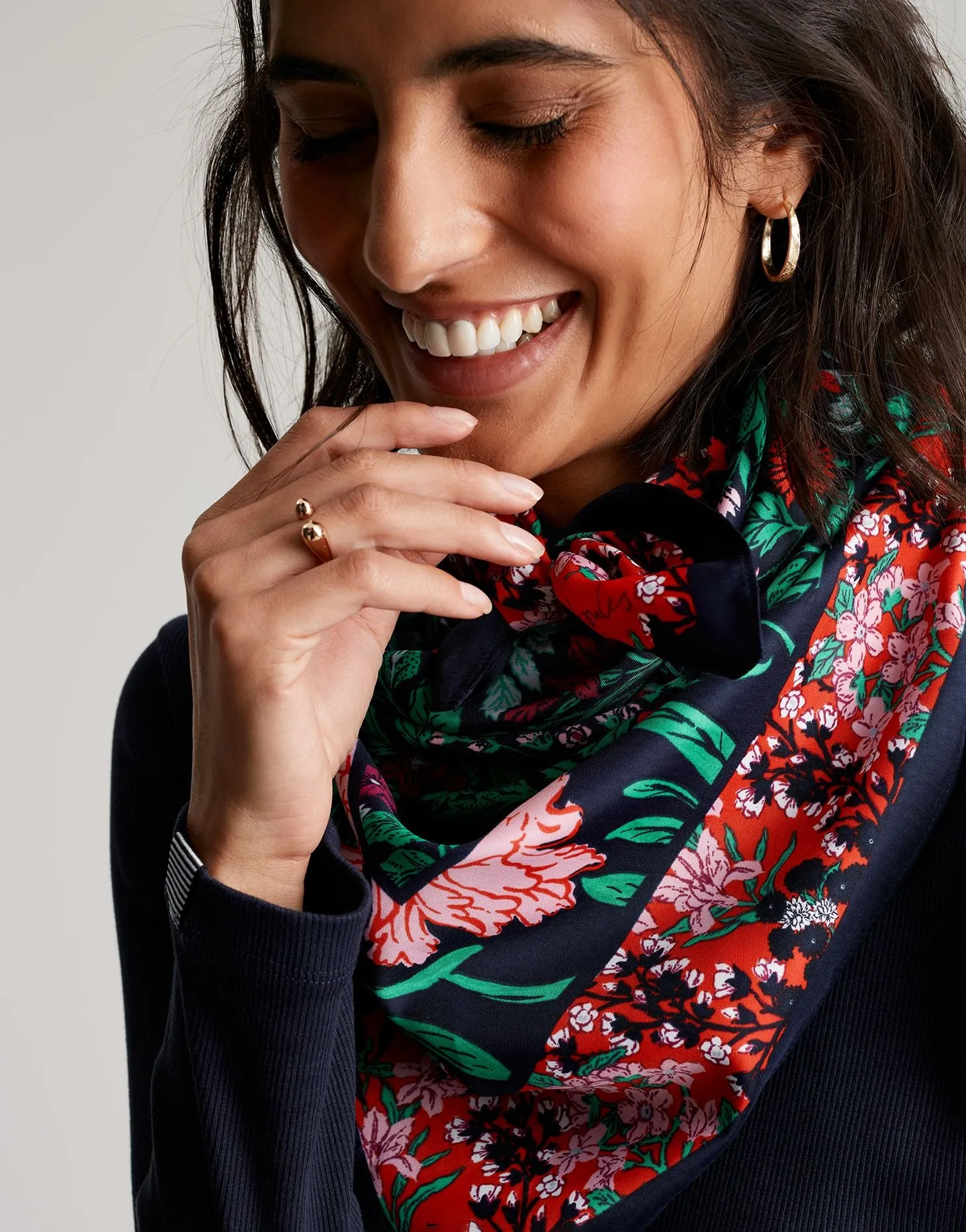 Joules Liv Printed Scarf Women's