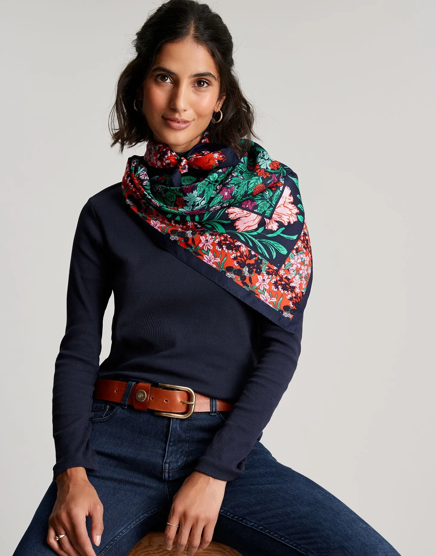 Joules Liv Printed Scarf Women's