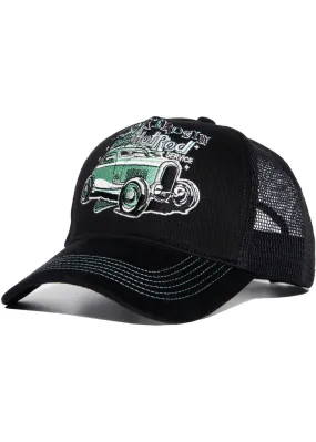 King Kerosin Men's Hot Rod Service Trucker Cap Black - Google SEO friendly version: King Kerosin Men's Hot Rod Service Trucker H