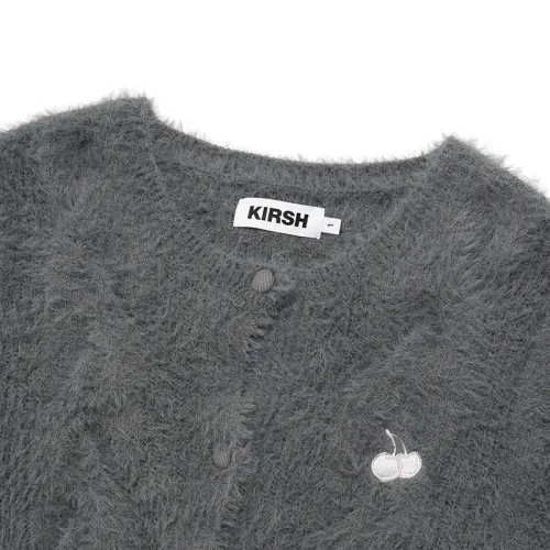 KIRSH Long Sleeve Logo Cardigans for Unisex Street Style